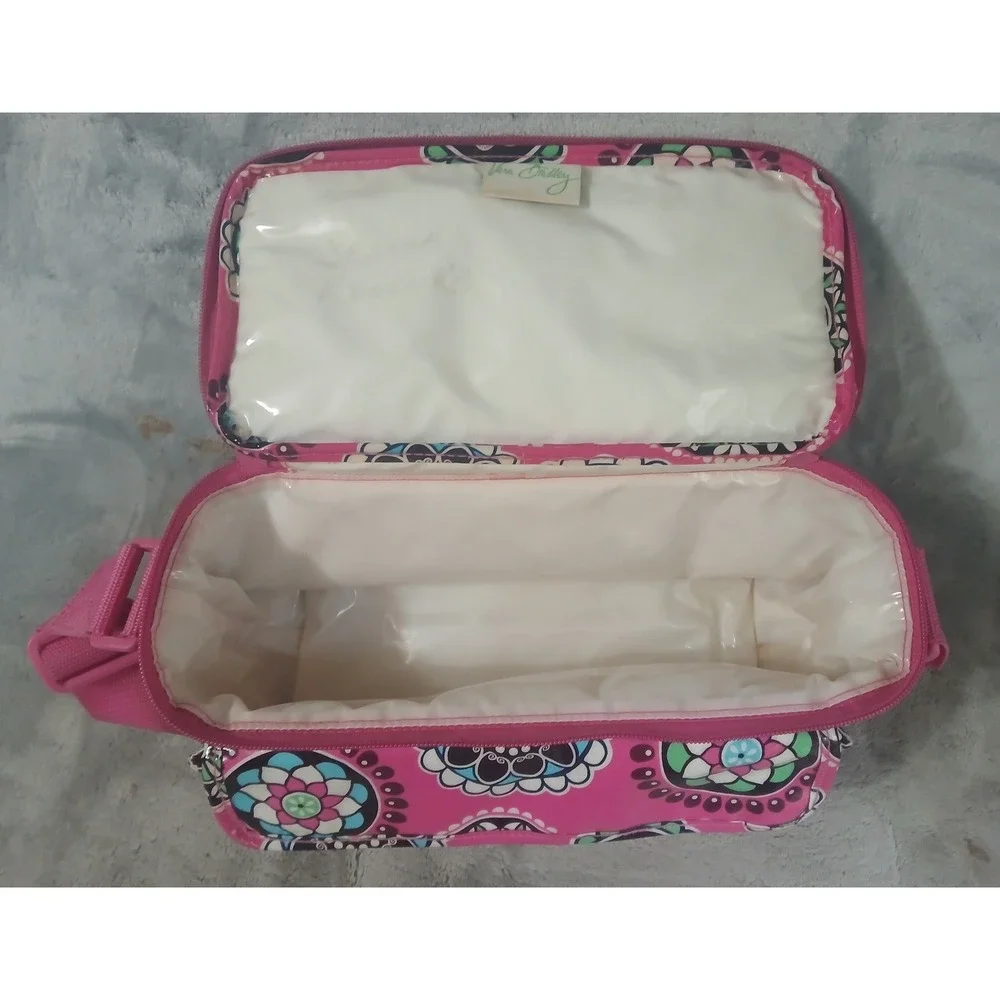 2 Vintage Vera Bradley Mini Cooler Lunch Bags Cupcakes Pink Green Retired 2007